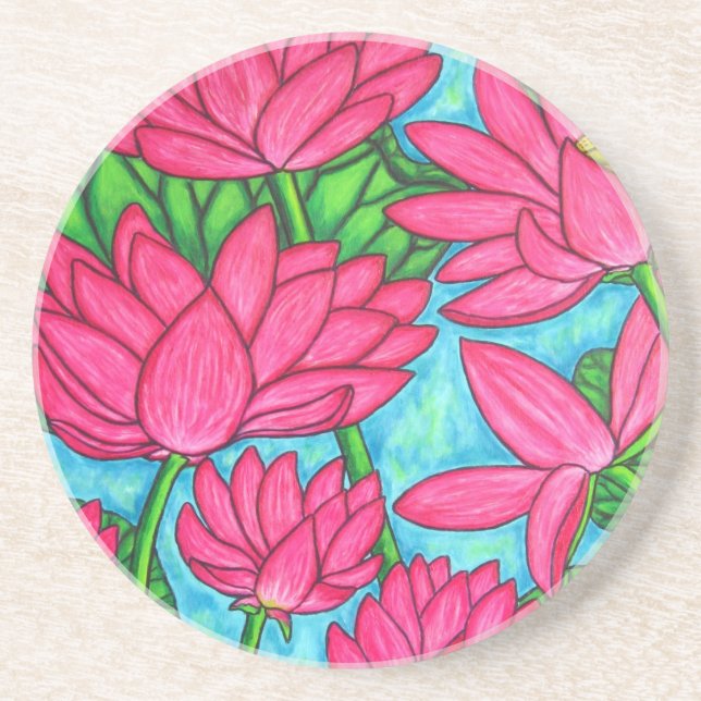 Rosa Lotus Underlägg av Lisa Lorenz (Framsidan)