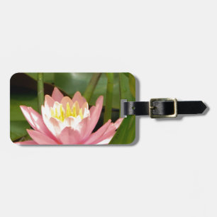Rosa lotus vatten liljeblomma bagagebricka