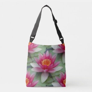 Rosa Lotus Vatten Lily Axelväska