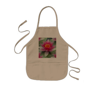 Rosa Lotus Vatten Lily Barnförkläde