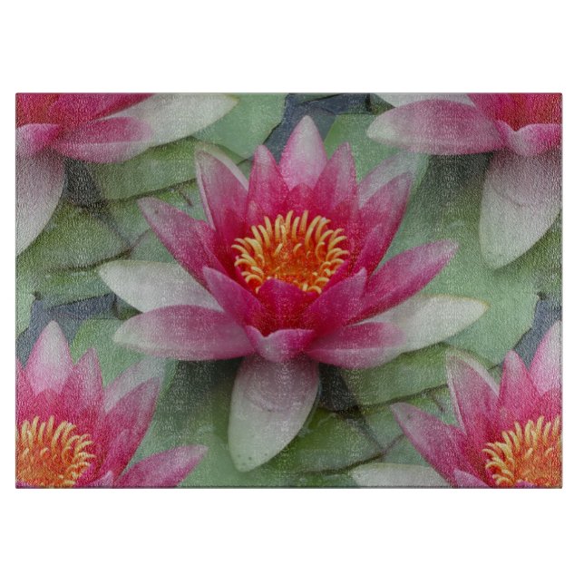 Rosa Lotus Vatten Lily Cining Board (Framsidan)