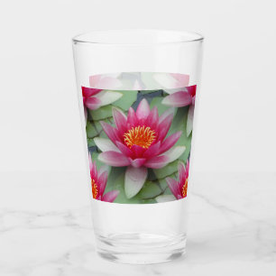 Rosa Lotus Vatten Lily Glaskopp
