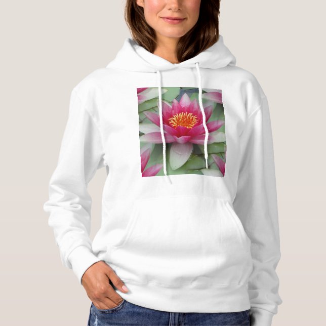 Rosa Lotus Vatten Lily T Shirt (Framsida)