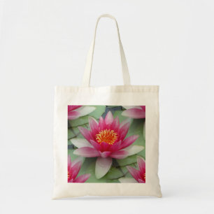 Rosa Lotus Vatten Lily Tygkasse