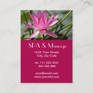 Rosa lotus visitkort