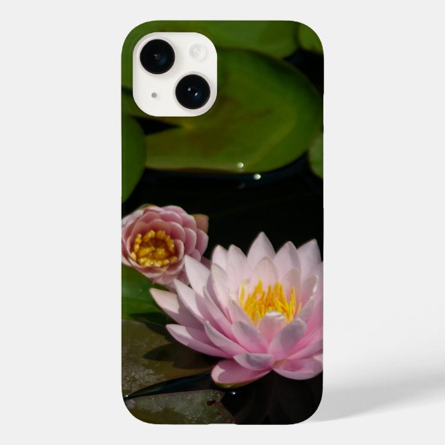 Rosa Lotus Waterlilies iphone case (Baksida)