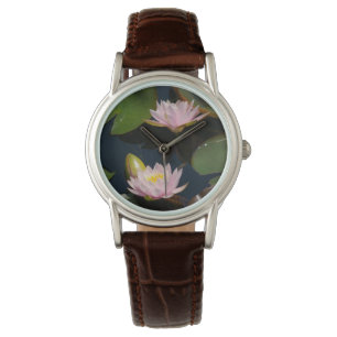 Rosa Lotus Waterlilies Watch Armbandsur