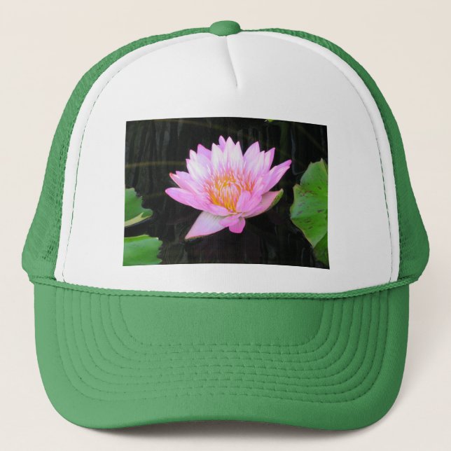 Rosa Lotus Waterlily Hat Keps (Framsida)