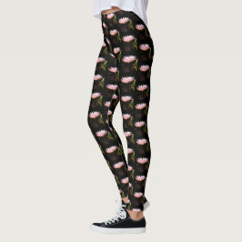 Rosa Lotus Waterlily Leggings