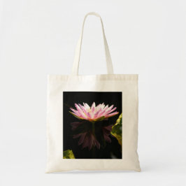 Rosa Lotus Waterlily Tote Bag Tygkasse