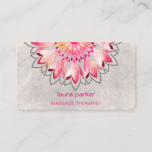 Rosa Lotus Yoga Therapist Spa Holistic Health Visitkort