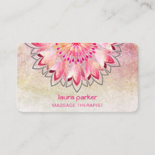 Rosa Lotus Yoga Therapist Spa Holistic Health Visitkort