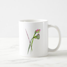 Rosa Lotus Zen-blomman Buddhist Art Kaffemugg