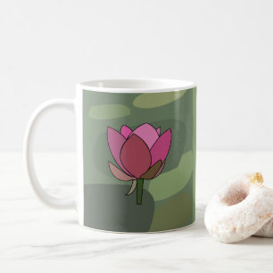 Rosa Lotusblomma Kaffemugg