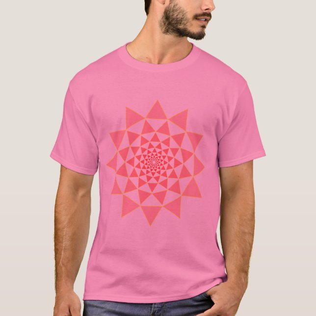 rosa lotusblomma på rosor t shirt (Framsida)
