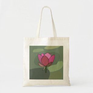 Rosa Lotusblomma Tygkasse