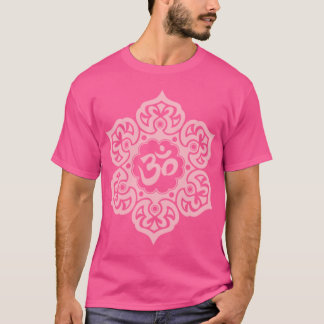 Rosa Lotusblomma Yoga Om flicka T Shirt