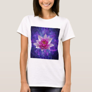 Rosa lotusblommablomma och menande tee shirt