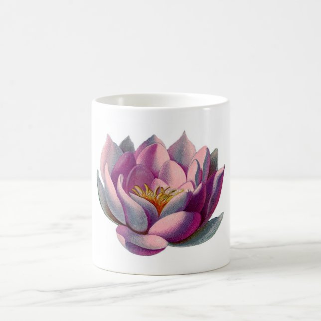 Rosa lotusblommablommar kaffemugg (Center)