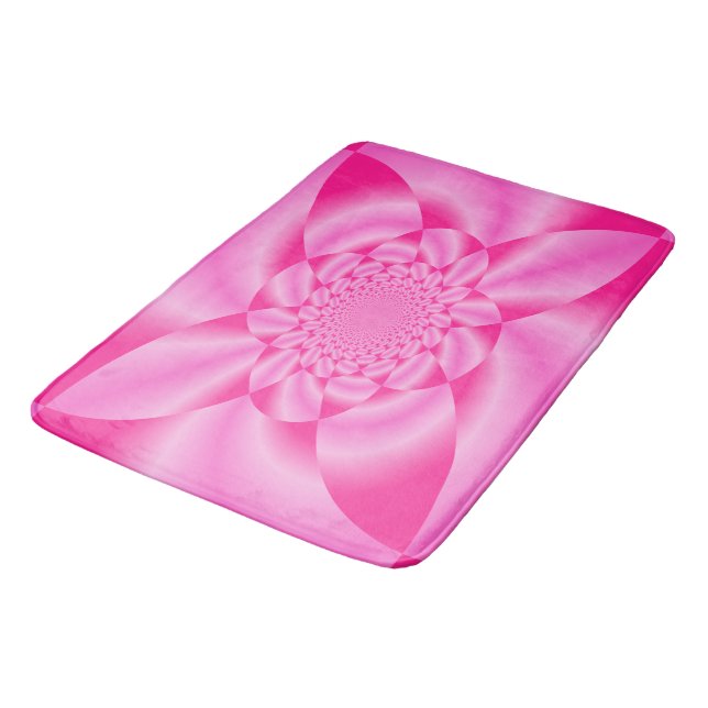 Rosa Löv Petal Badrumsmatta (Vinklad)