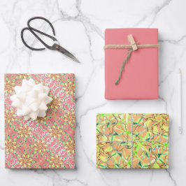 Rosa Löv Skriv ut figursättning Pappert Lakan