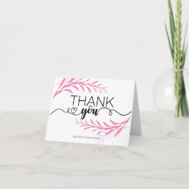 Rosa Löv - tackkort för alla tillfälle Kort