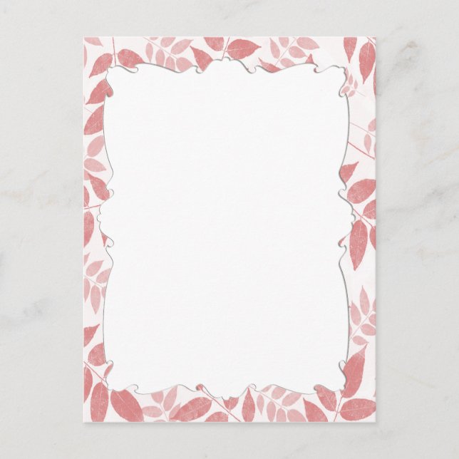 Rosa Löv vykort (Framsida)