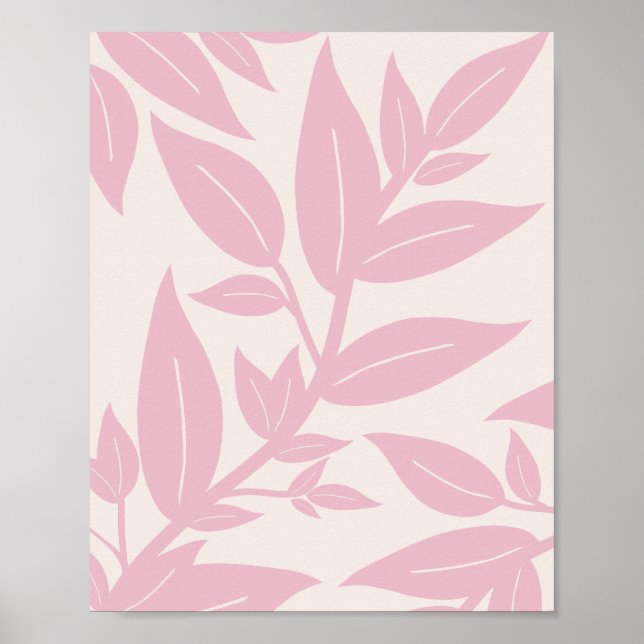 Rosa Lövs Botanical Poster (Framsidan)