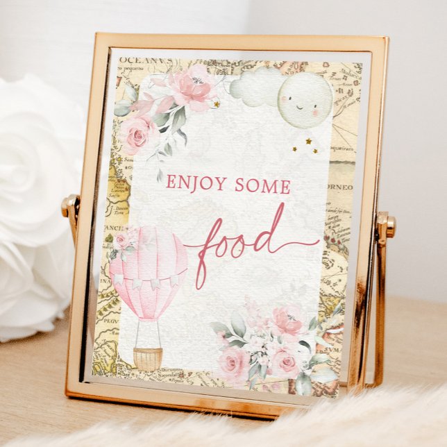 Rosa Luft Balloon är inte en underbar matmärkning Poster (Skapare uppladdad)