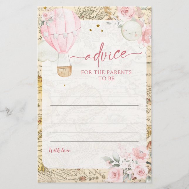 Rosa Luft Balloon är inte ett fantastiskt rådgivni (Framsida)