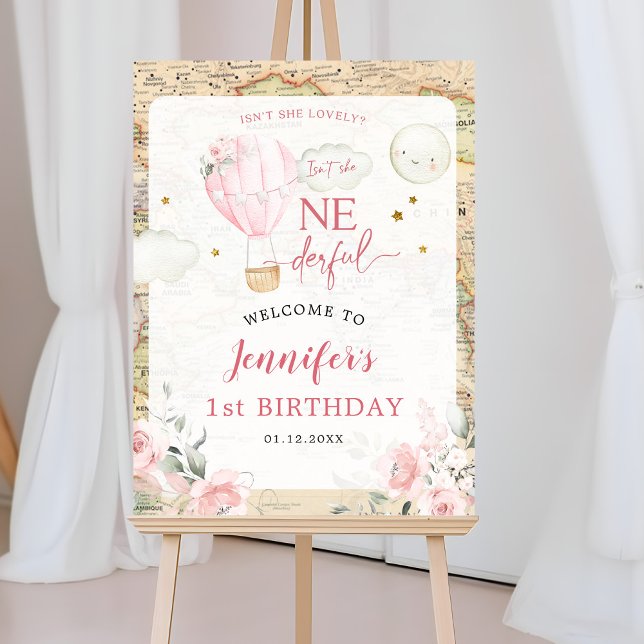 Rosa Luft Balloon är inte ett fantastiskt välkomst Poster (Skapare uppladdad)