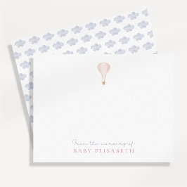 Rosa Luftballong från förskolan i Inbjudningar