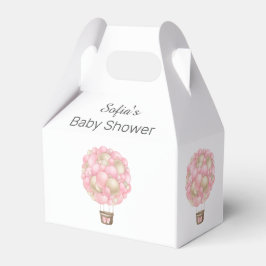 Rosa Luftballong Girl Baby Shower Presentaskar