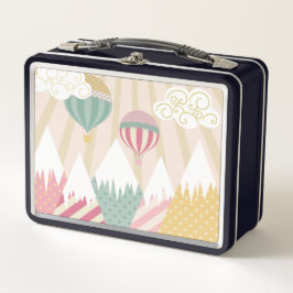 Rosa Luftballong och bergscen