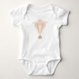 Rosa luftballong personlig tee