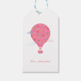 Rosa Luftballonger Presentetikett