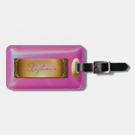 Rosa Luggage Tag Bagagebricka
