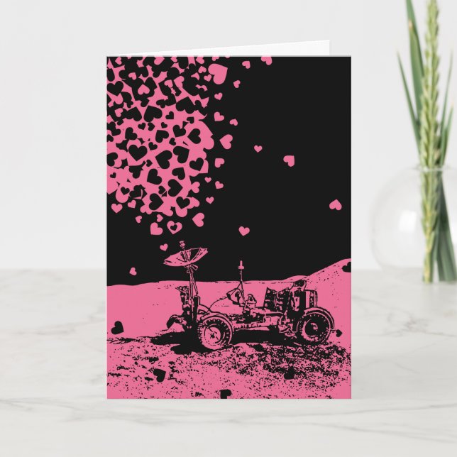 Rosa Lunarmånrövaren Av Kärlek Kort (Framsida)