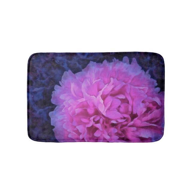 Rosa Lush Peony Flower Badrumsmatta (Framsidan)