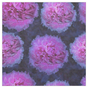 Rosa Lush Peony Flowers Tyg