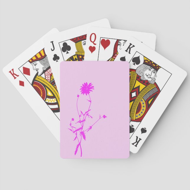 Rosa Lush-uppspelningskort Casinokort (Baksidan)