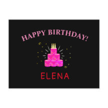 rosa lustig karantänstav i grattis på födelsedagen