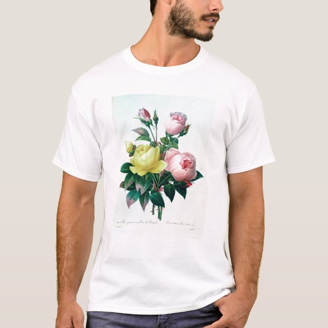 Rosa Lutea och Indica Rosa T Shirt (Framsida)