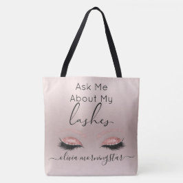 Rosa Luxe Öga Lash Specialist Beauty Bloggare Tygkasse