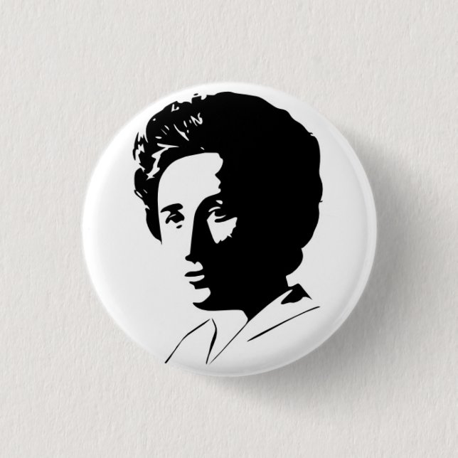 Rosa Luxemburg Button Knapp (Framsida)