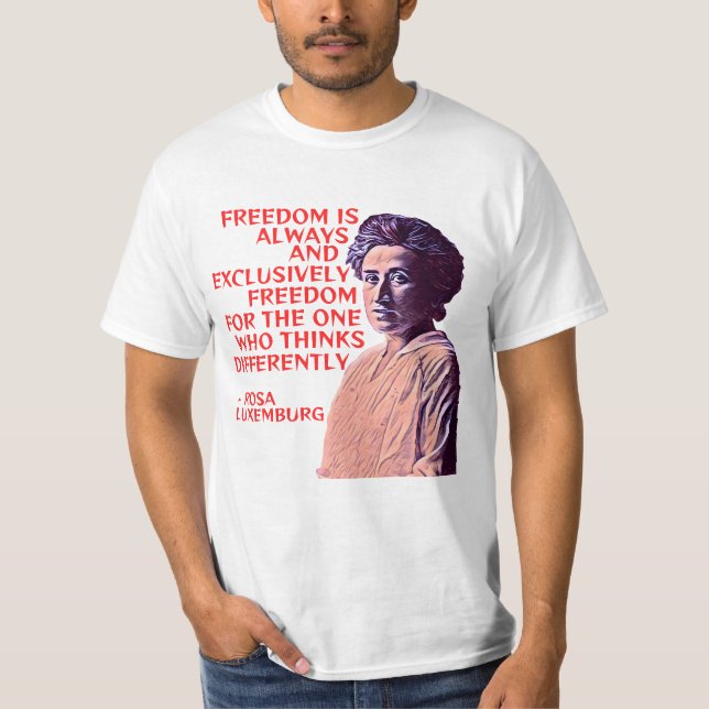 rosa luxemburg-citat t shirt (Framsida)