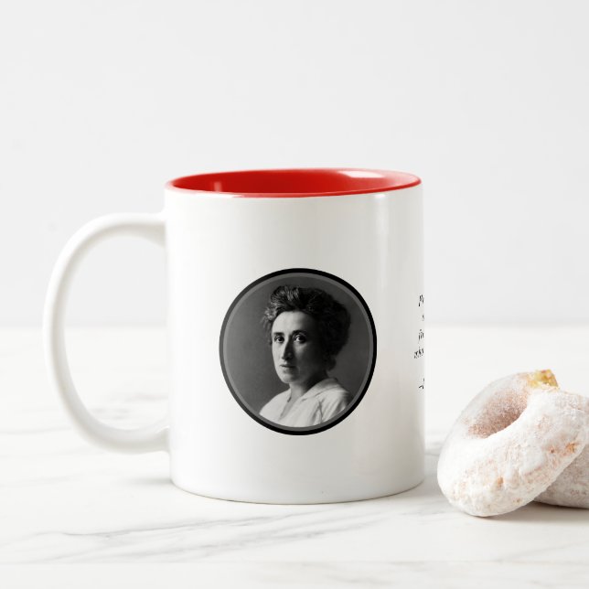 Rosa Luxemburg marxistisk mugg (Med munk)