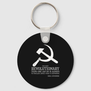 Rosa Luxemburg Quote - Socialdemokrat& kommuni Nyckelring