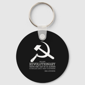 Rosa Luxemburg Quote - Socialdemokrat& kommuni Nyckelring