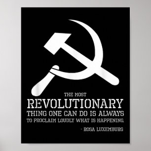 Rosa Luxemburg Quote - Socialdemokrat& kommuni Poster